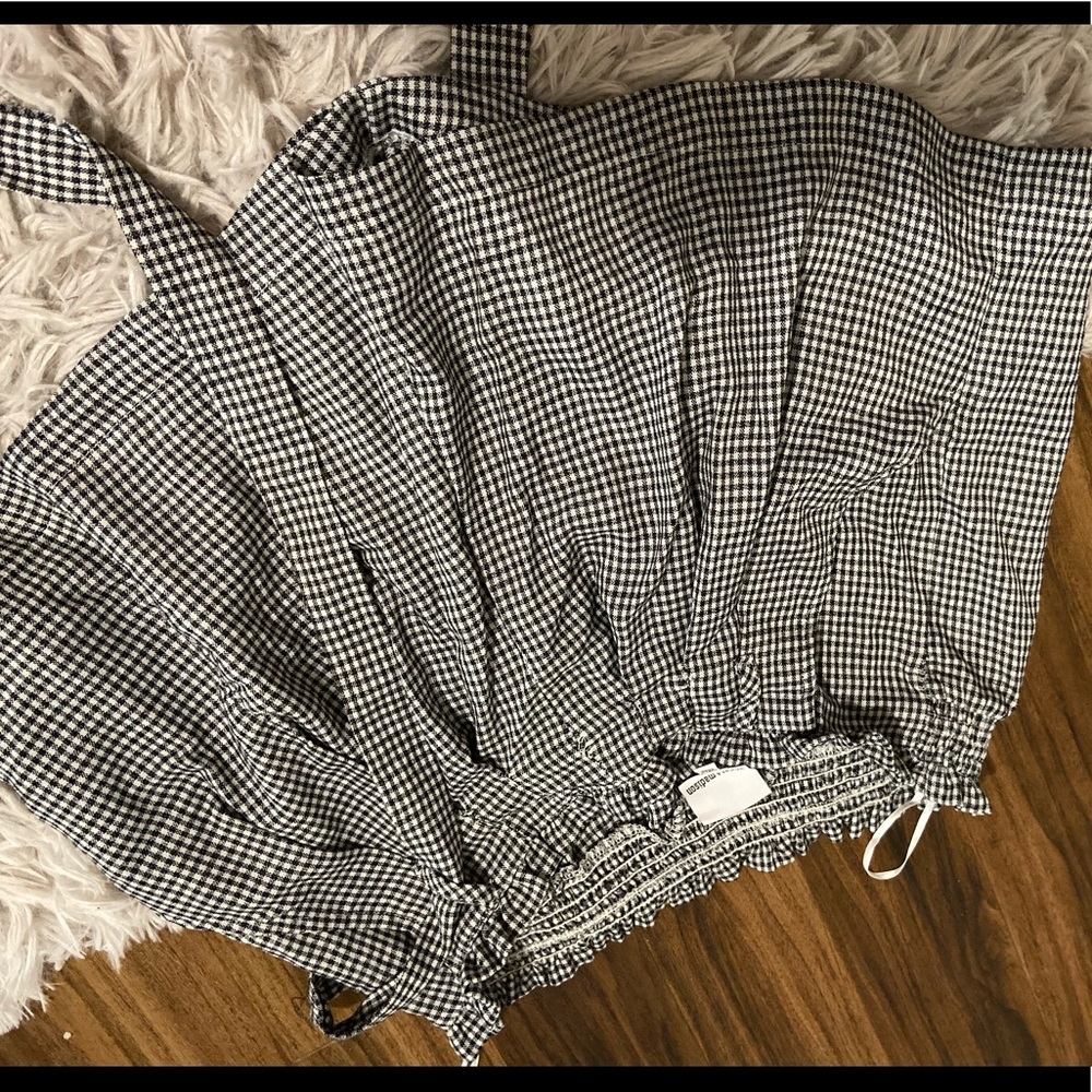 Gingham Print Shorts